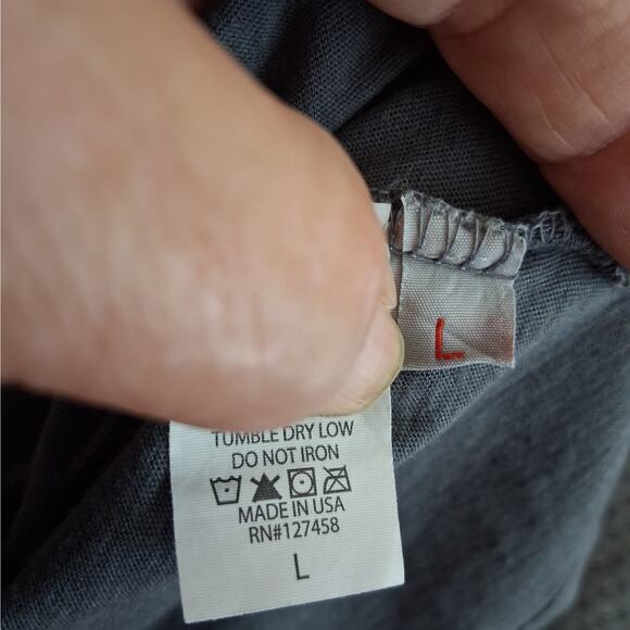 Affliction Skull T-Shirt Women's Large Gray Short Sleeves Studded Lace Cotton - Picture 7 of 11